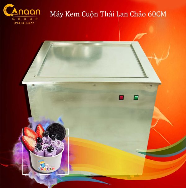 Máy Làm Kem Cuộn Thái Lan 60cm Chảo Lớn - Ảnh 2