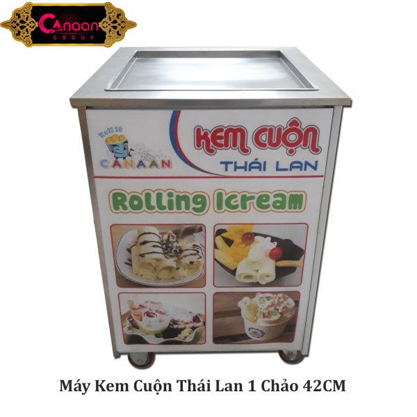Máy làm Kem Cuộn Chảo 42cm