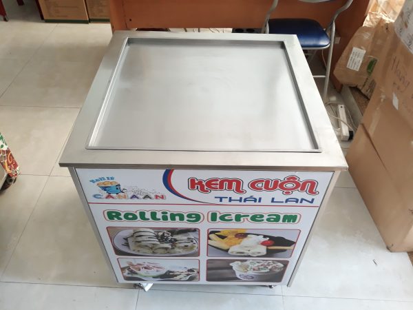 Máy Làm Kem Cuộn Thái Lan 60cm Chảo Lớn