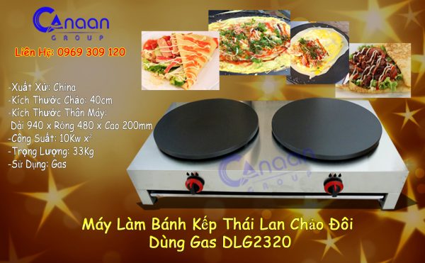 Máy Làm Bánh Kếp 2 Chảo - Ảnh 2