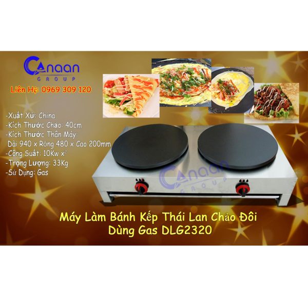 Máy Làm Bánh Kếp 2 Chảo