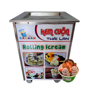 Máy làm Kem Cuộn Thái Lan (Chảo 37cm)