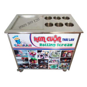Máy Làm Kem Cuộn Thái Lan MC42-6N thanh lý