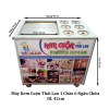 Máy làm kem cuộn Thái Lan 42cm 6 ngăn chứa