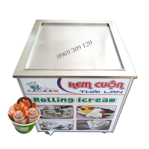Máy làm Kem Cuộn Thái Lan 1 Chảo 60cm