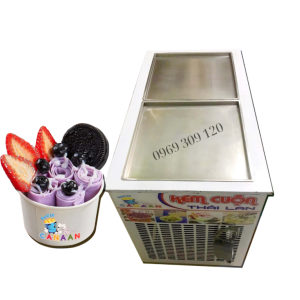 Máy Kem Cuộn Thái Lan 2 Chảo (42cm)
