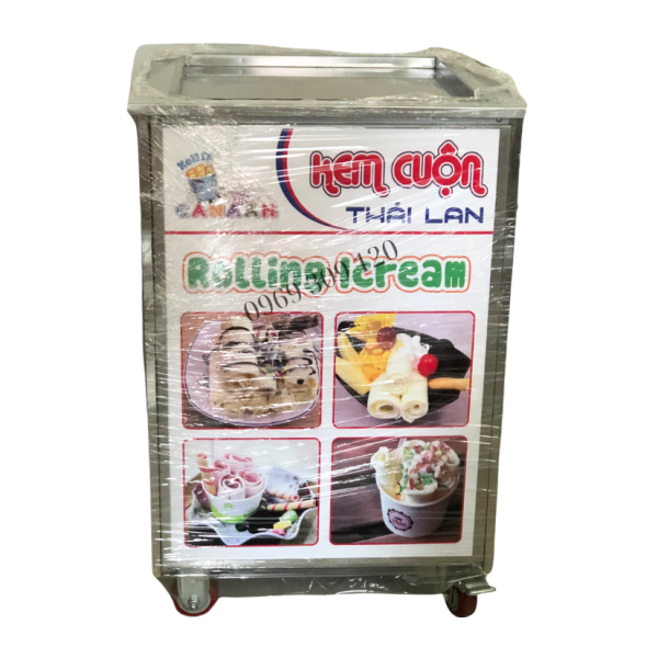 Máy Làm Kem Cuộn Thái Lan MC 42cm thanh lý 95% - Ảnh 2