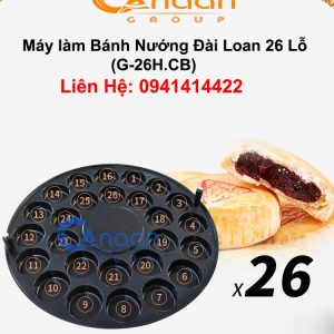 may-lam-banh-nuong-dau do-dai-loan-chao-26-lo