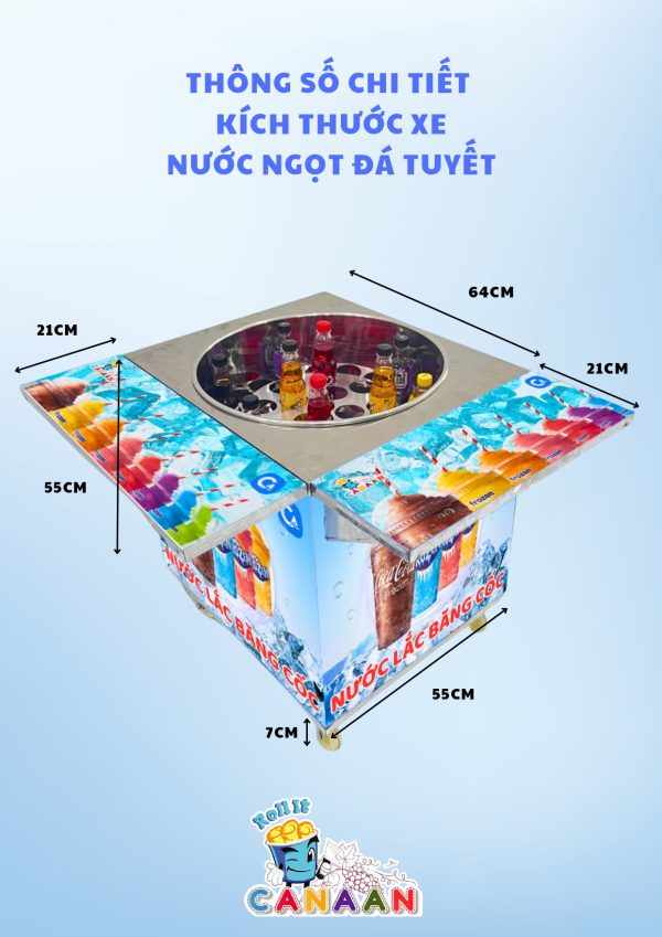 Xe nước ngọt đá tuyết CA330 - Ảnh 2