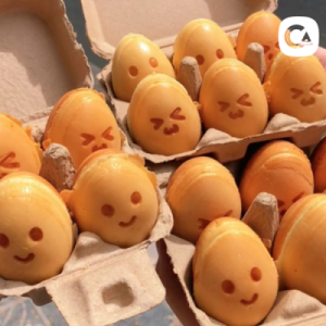bánh trứng lòng đào