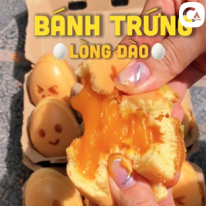 bánh trứng lòng đào