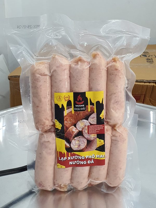 lạp xưởng phô mai kéo sợi