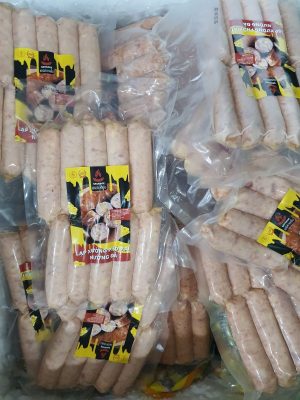 lạp xưởng phô mai kéo sợi