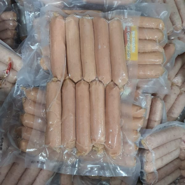 xúc xích phô mai kéo sợi