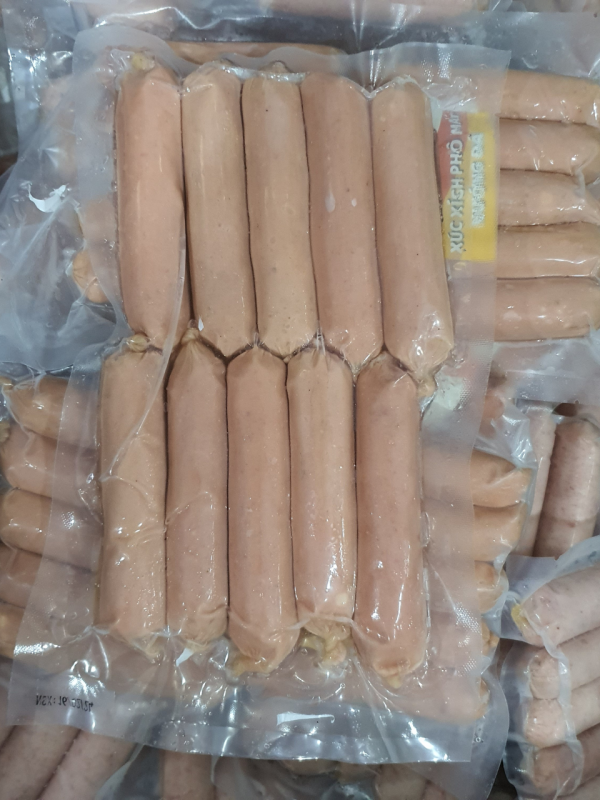 xúc xích phô mai kéo sợi