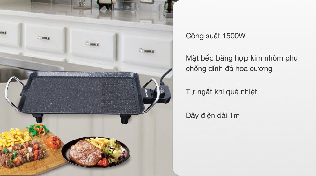 bếp chiên bánh gạo
