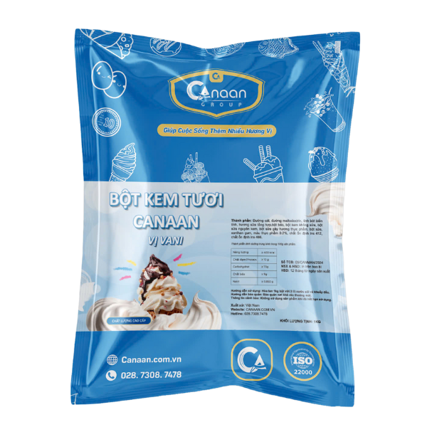 bột kem vị vani