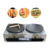 Máy làm bánh crepe đôi dùng gas GG2-40