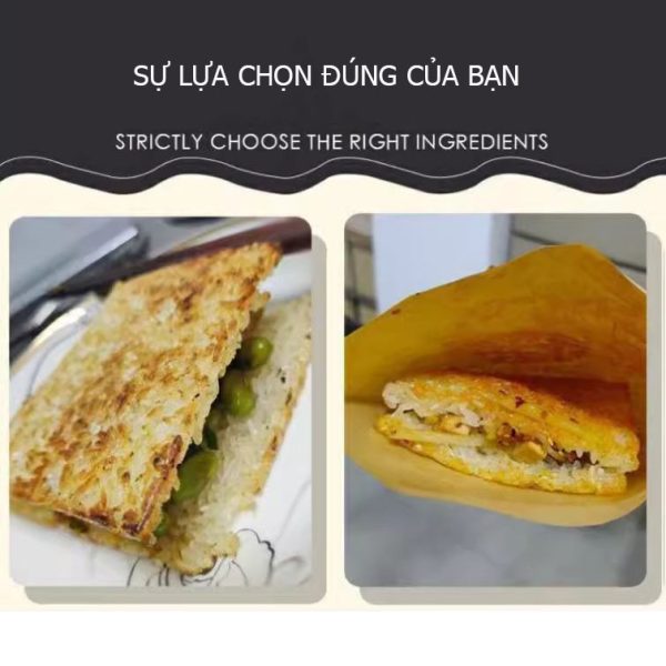Máy làm cơm cháy kẹp 4 khuôn - Ảnh 4