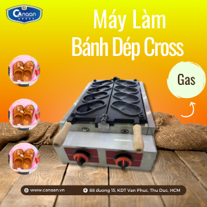 Máy Làm Bánh Dép Cross Dùng Gas
