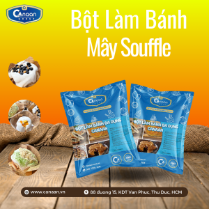 bột làm bánh mây souffle