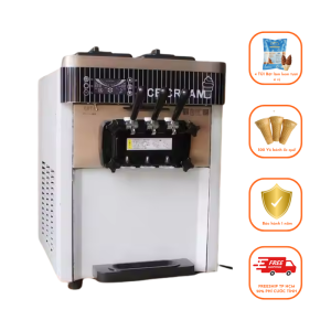 Máy Làm Kem Tươi 3 Vòi Để Bàn Canaan CAC-1800