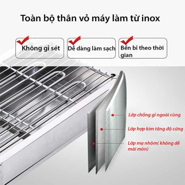 Máy nướng điện BBQ D280A - Ảnh 6
