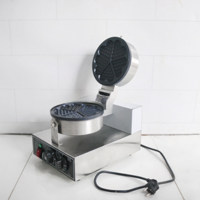 Máy làm bánh waffle hình trái tim đơn dùng điện