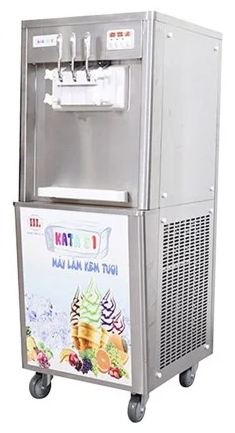 Ly kem tươi mềm mịn làm từ máy làm kem Kata S1