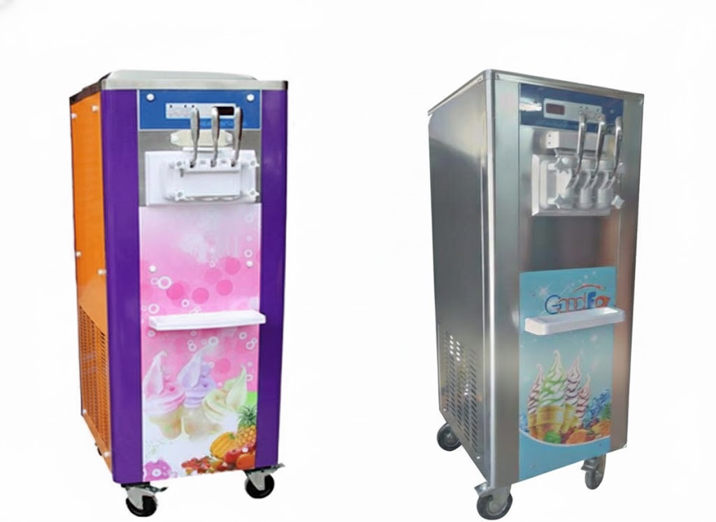 Máy làm kem BQ 620 chính hãng 3 vòi inox