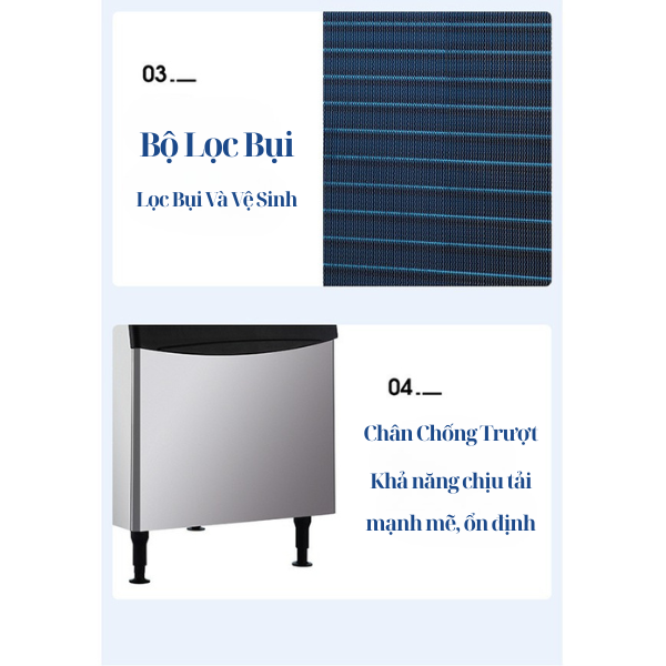 Vệ sinh máy làm đá viên tách rời CAD-K4000