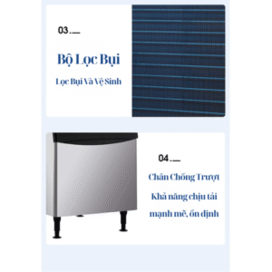 Thùng chứa đá tách rời của máy làm đá viên Canaan CAD-K2000