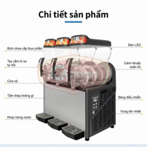 Alternative view of Máy Làm Slush Siro Tuyết 2 Ngăn 15L