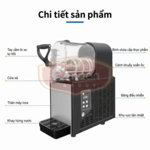 Alternative view of Máy Làm Slush Siro Tuyết 2 Ngăn 5L