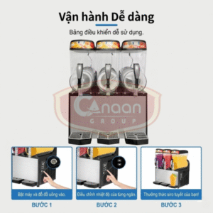 Alternative view of Máy Làm Slush Siro Tuyết 3 Ngăn 15L
